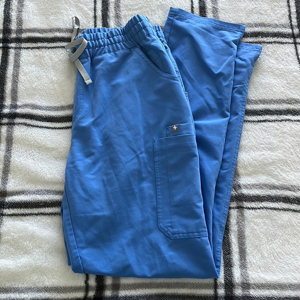 FIGS Ceil Blue Yola Skinnny Scrub Pants M